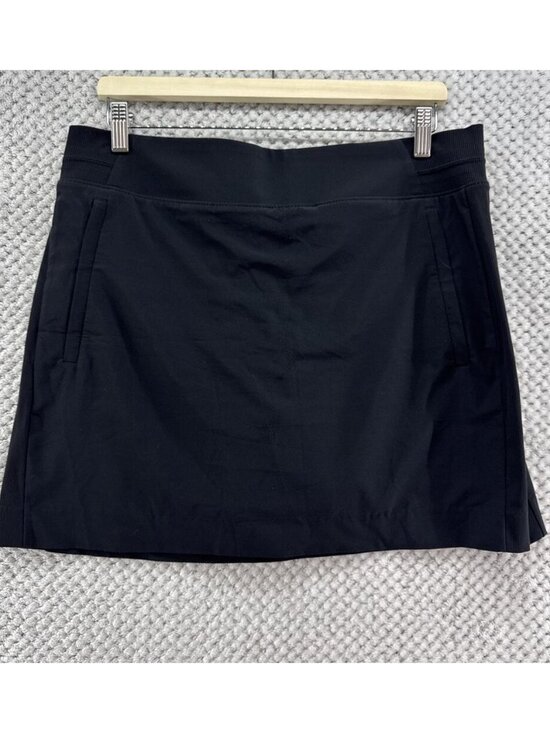 Pants - Womens 12 Black Athletic Skirt Zip Pockets